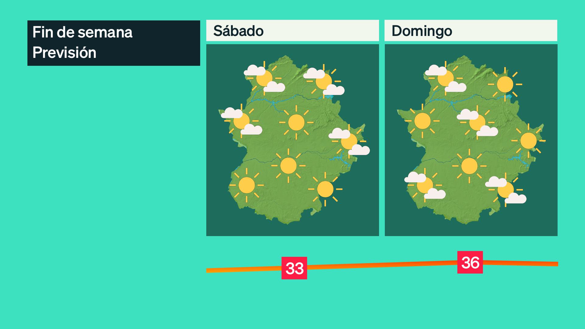 Mapa de previsión del 6 y 7 de junio