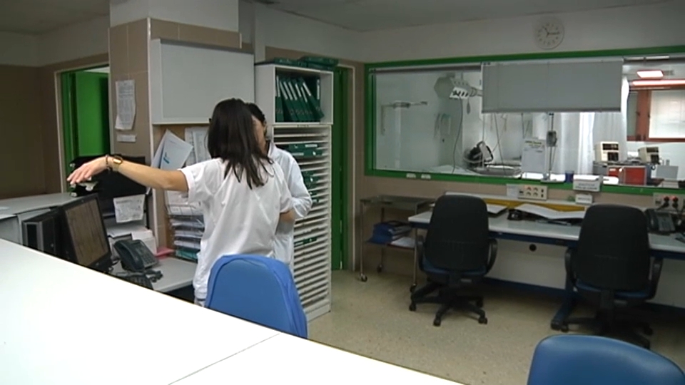 Enfermeras durante su jornada laboral.