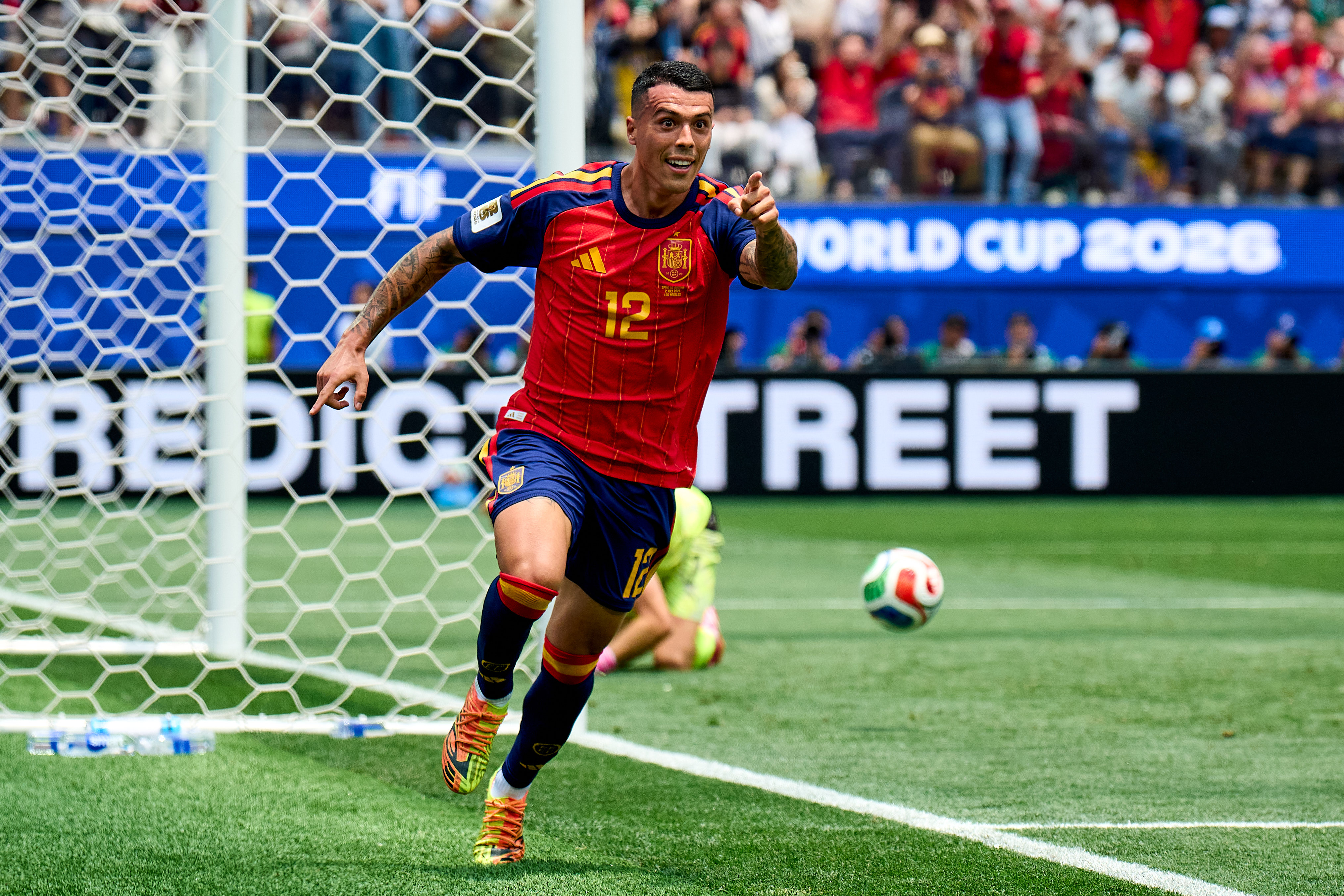 Pedro Porro ha marcado el 2 a 0 en el partido ante Austria