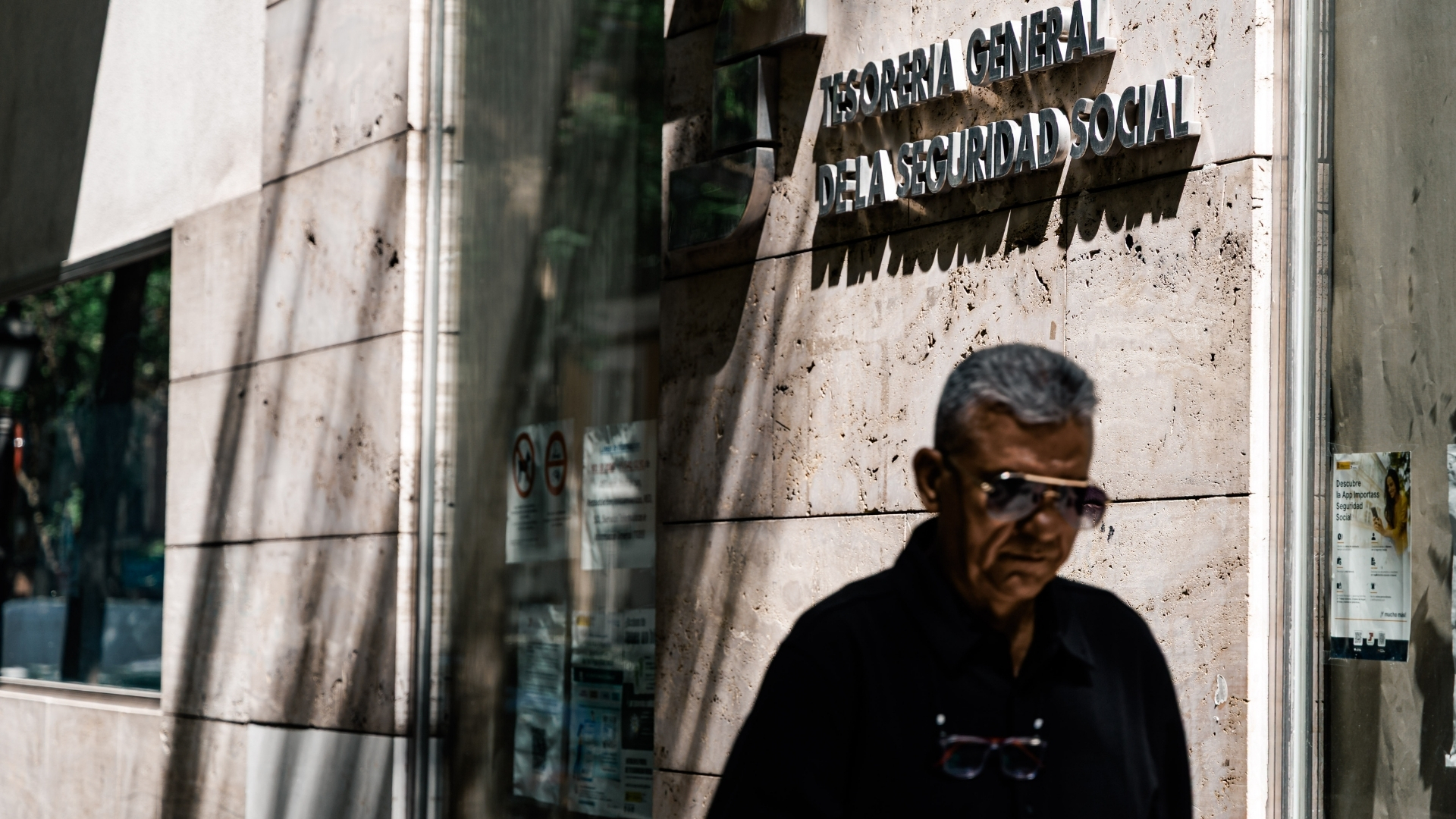 Fachada de una oficina de la Seguridad Social