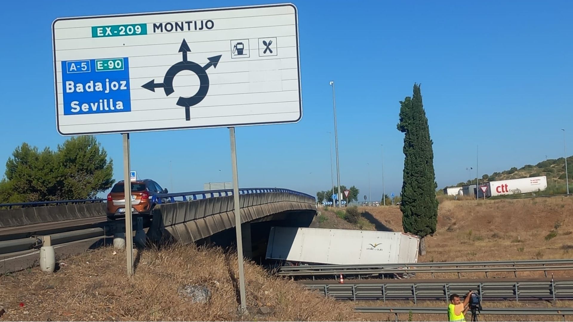 Accidente en la A-5