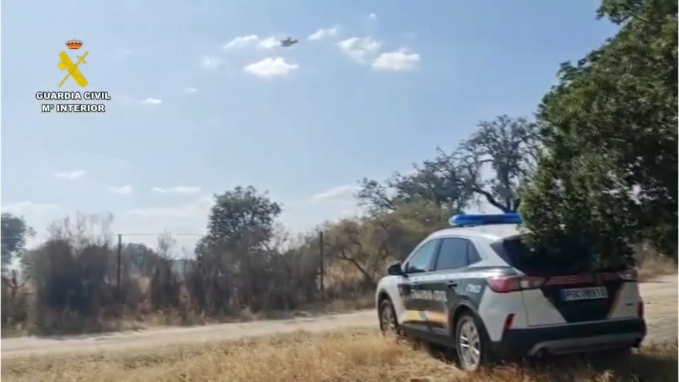 Incendio en Arroyo de la Luz