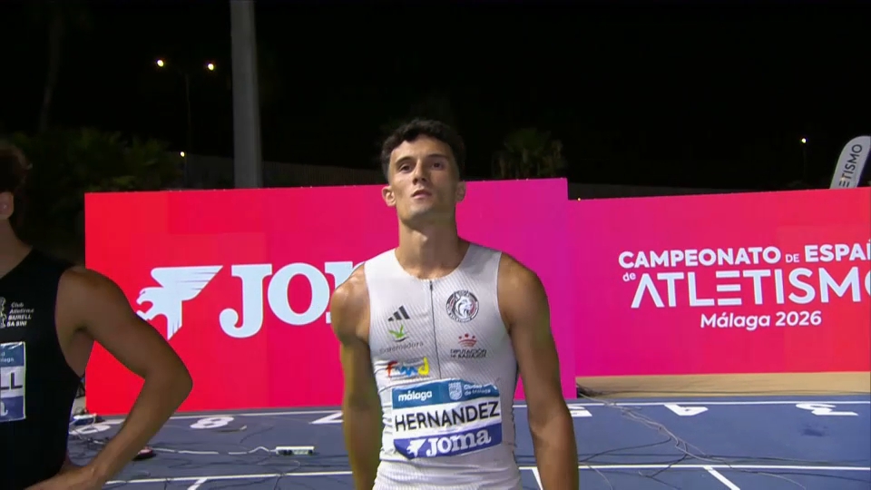 Jorge Hernández, plata histórica en los 100 metros y mínima para el Europeo de Birmingham