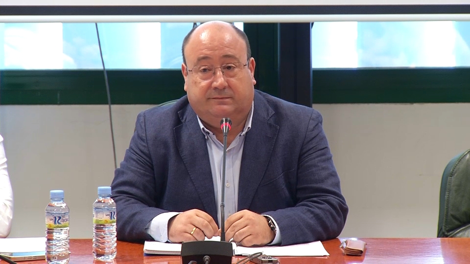 El consejero de Agricultura, Ganadería y Medio Natural, Juan José García
