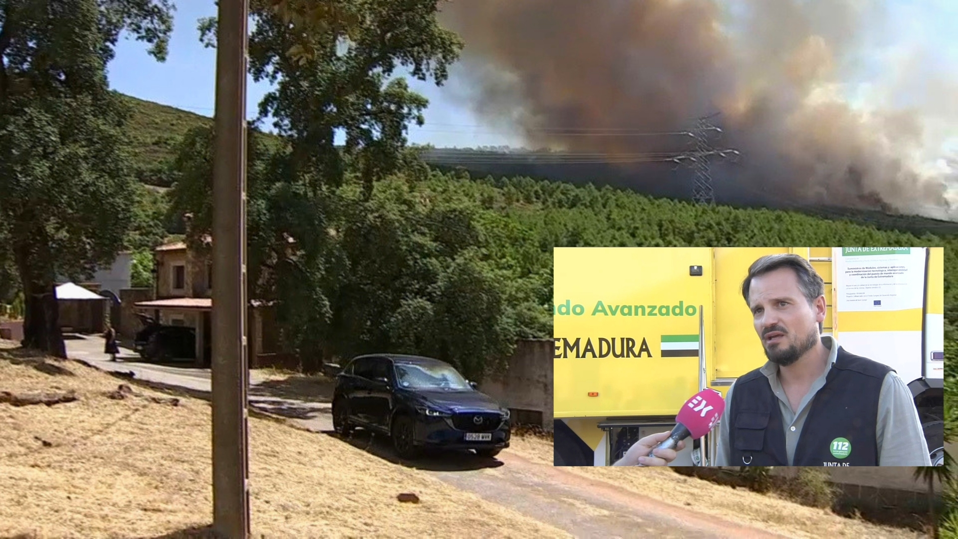 Abel bautista: «Ahora mismo la evolución del incendio es incierta»