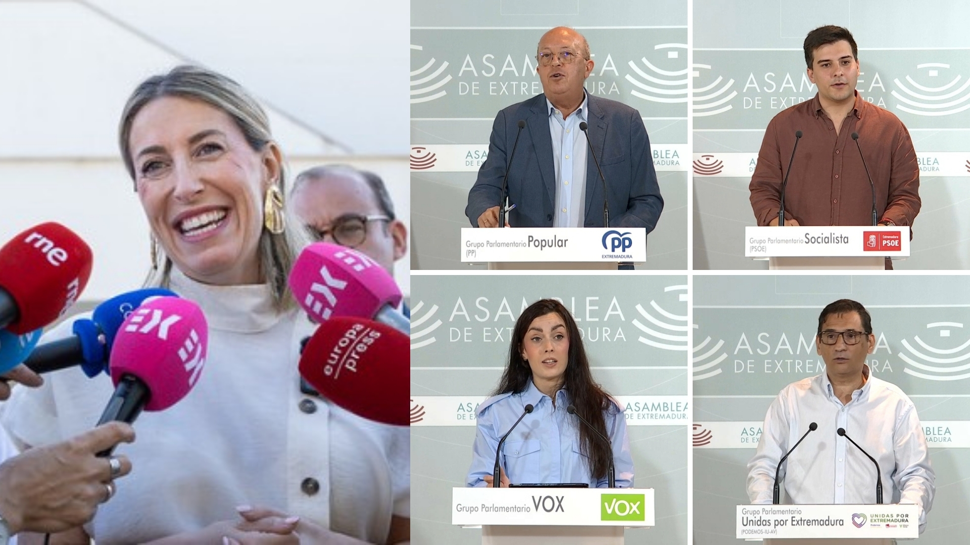 Presidenta de la Junta y diputados Asamblea de Extremadura