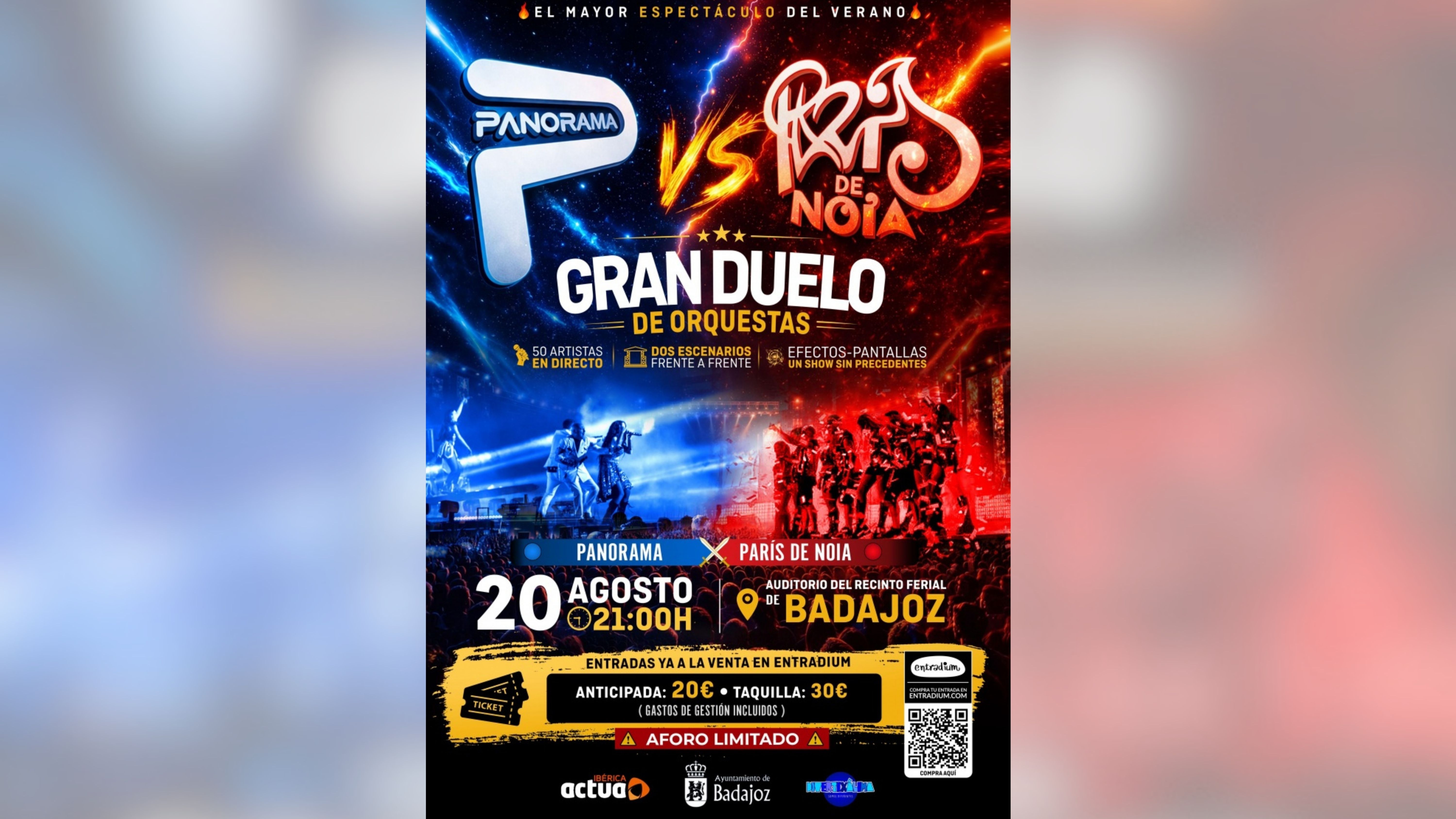 Cartel anunciador del Gran duelo de Orquestas