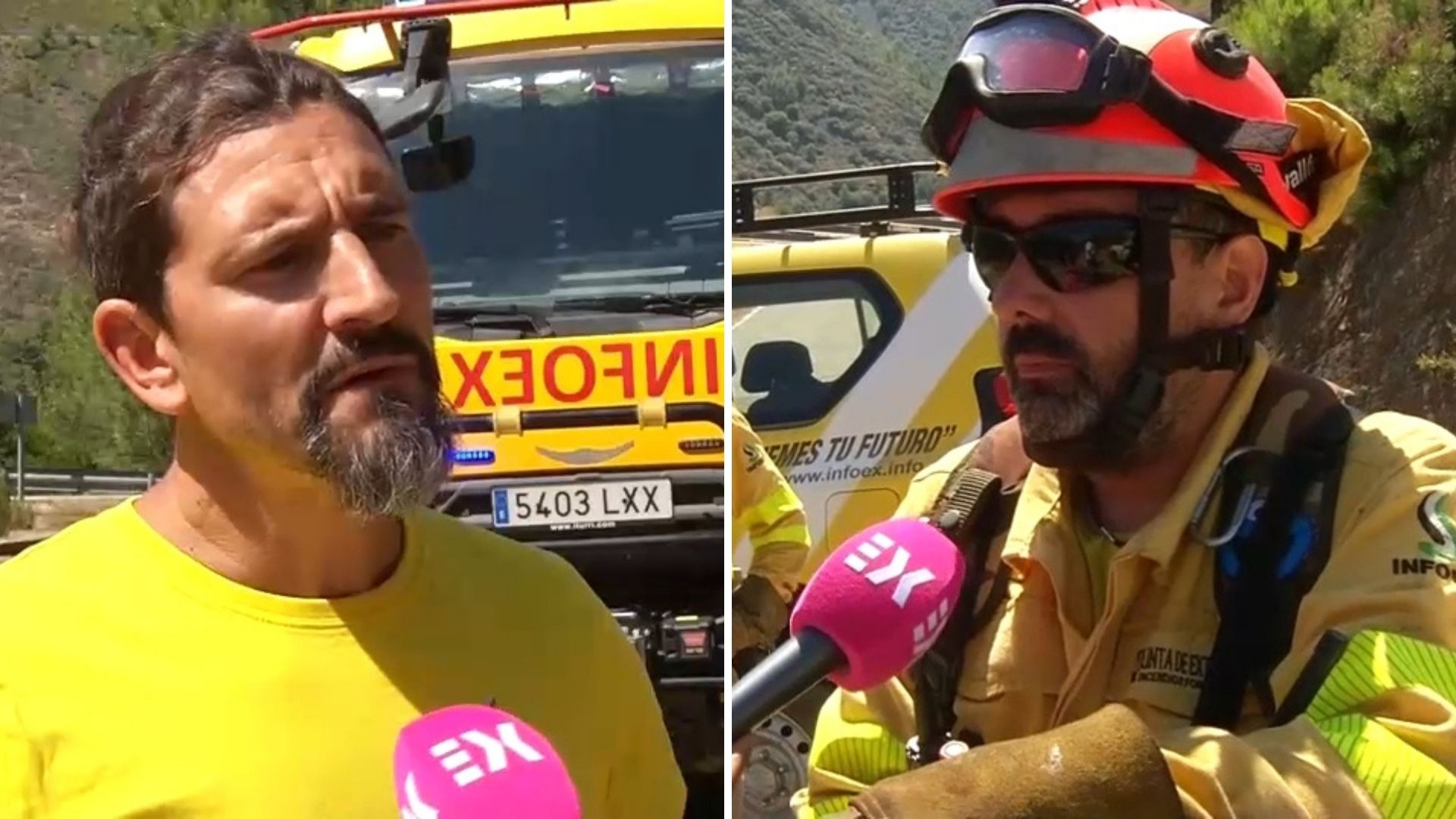 Bomberos del Plan Infoex