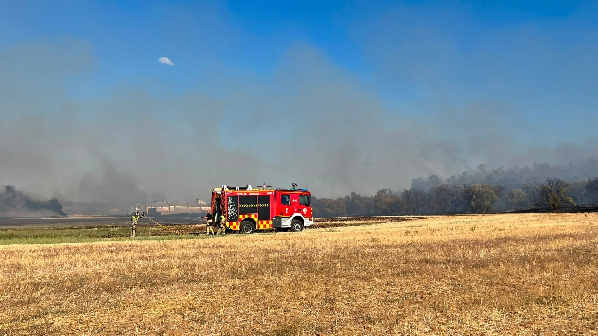 Incendio en Badajoz