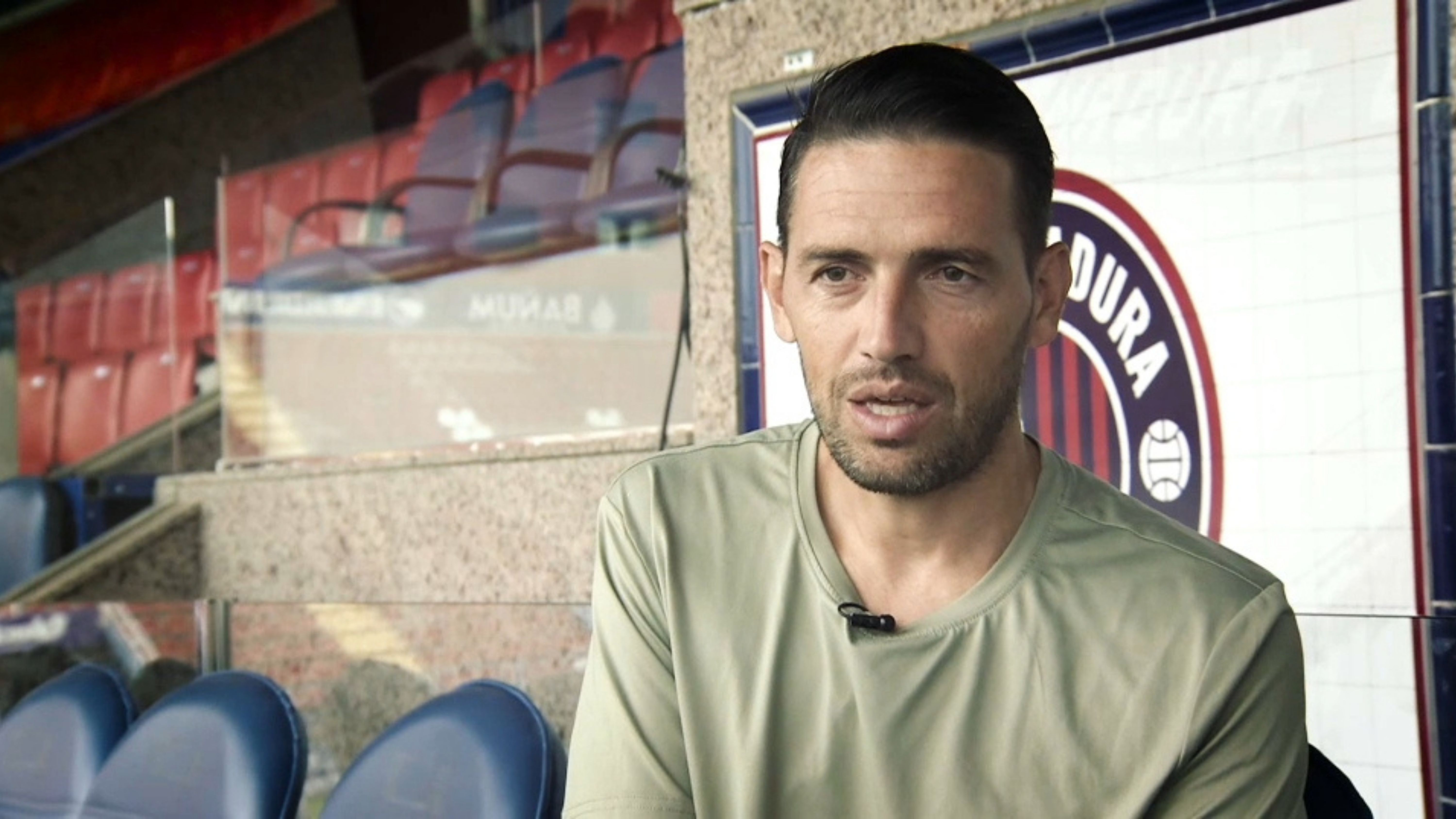 David Rocha, entrenador del Extremadura. 