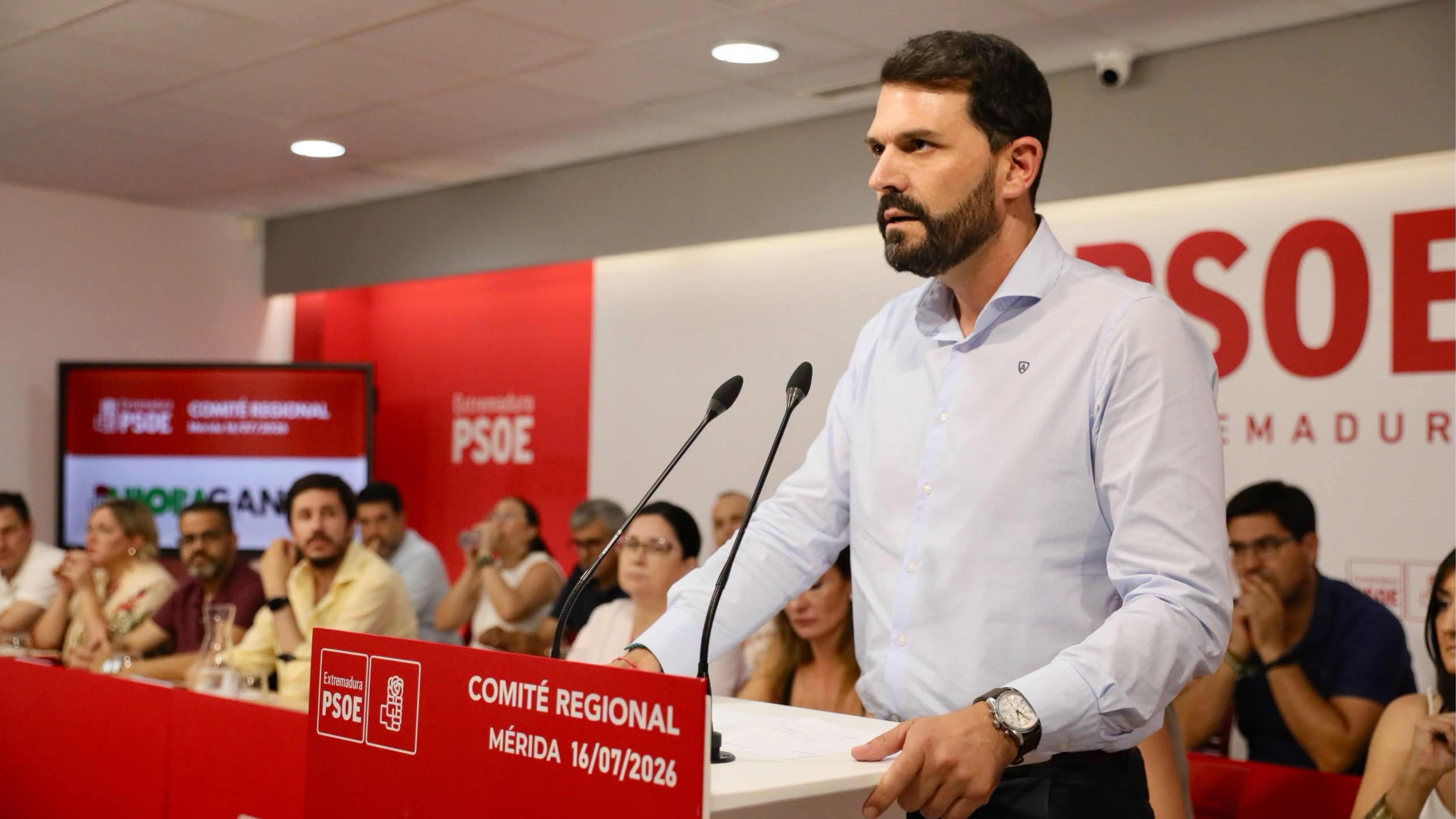 Álvaro Sánchez Cotrina, secretario general del PSOE de Extremadura