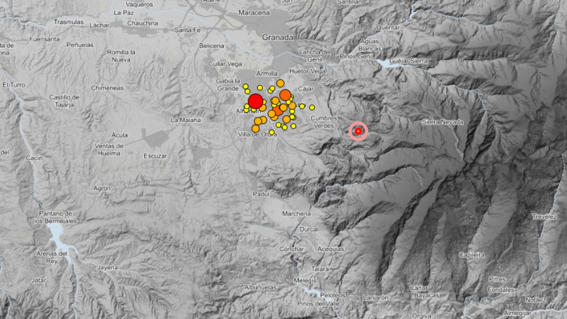 Un terremoto de magnitud 5 con epicentro en Alhendín sacude Granada durante la madrugada