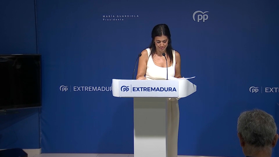 Isabel Cortés, portavoz del PP de Extremadura