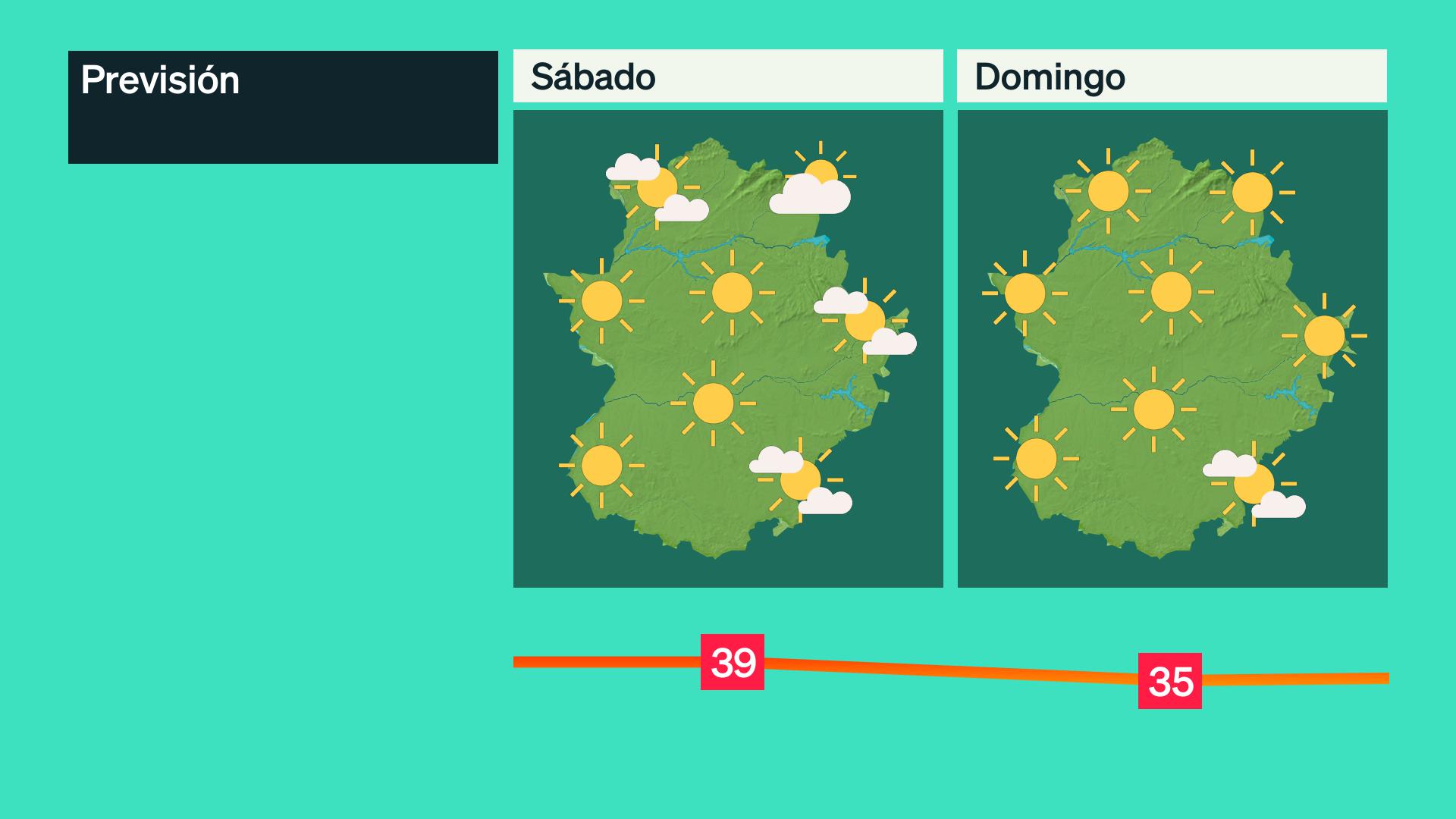 Mapa de previsión del 8 y 9 de agosto