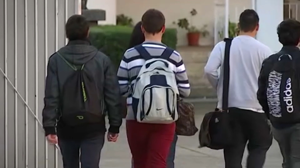 Jovenes pasenado por una calle