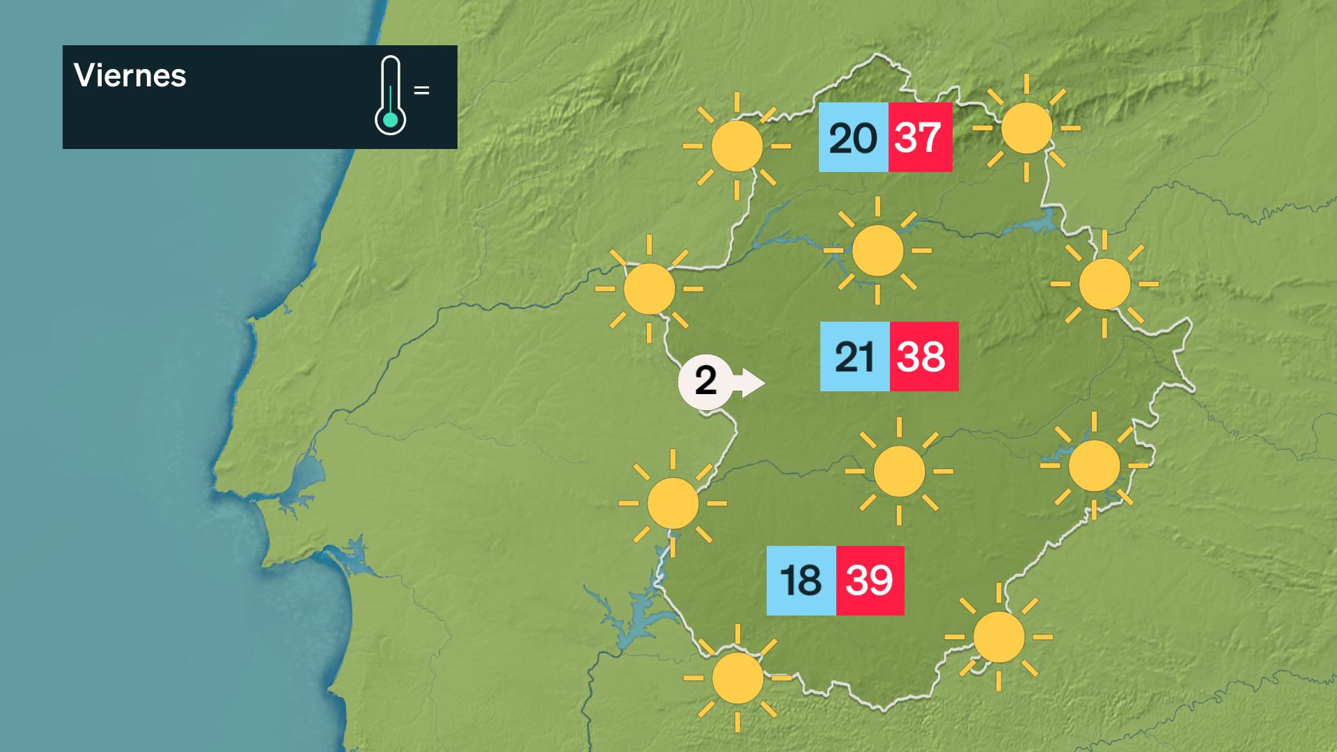 Mapa de previsión del 7 de agosto
