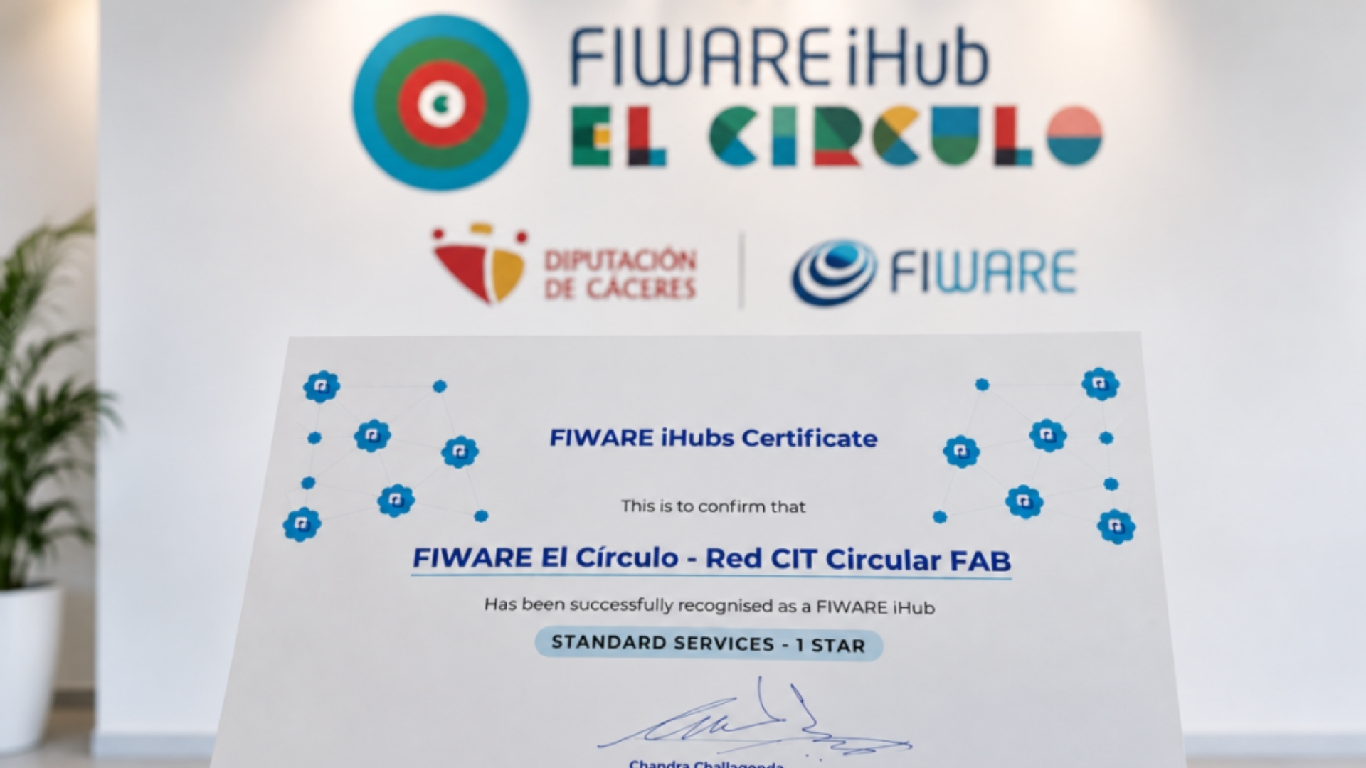 la plataforma europea acredita el nivel del centro de referencia de la Red Circular FAB