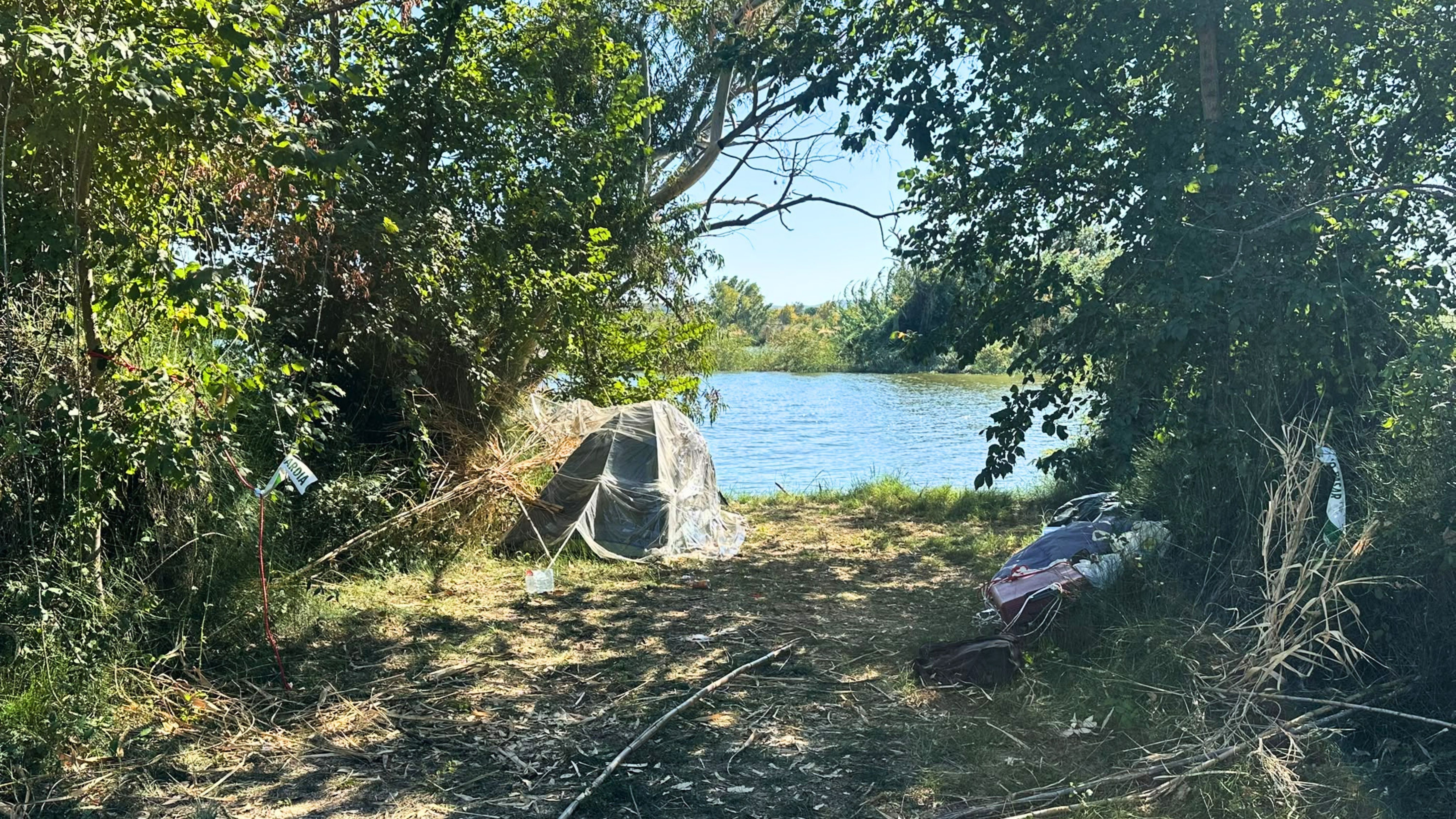 Zona del río Guadiana a su paso por Mérida en la que se ha encontrado el cadáver de un hombre.