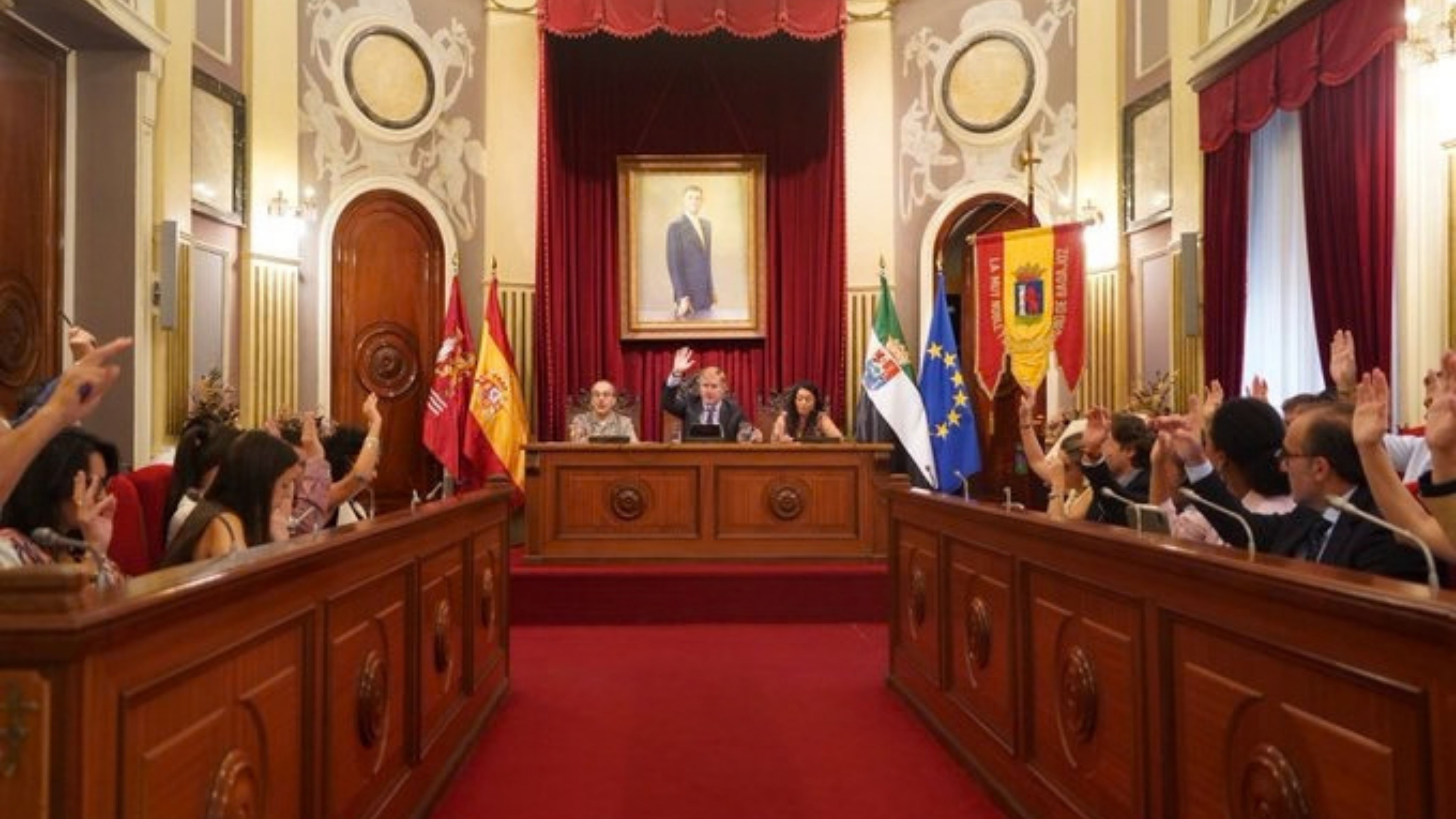 Pleno del Ayuntamiento de Badajoz.