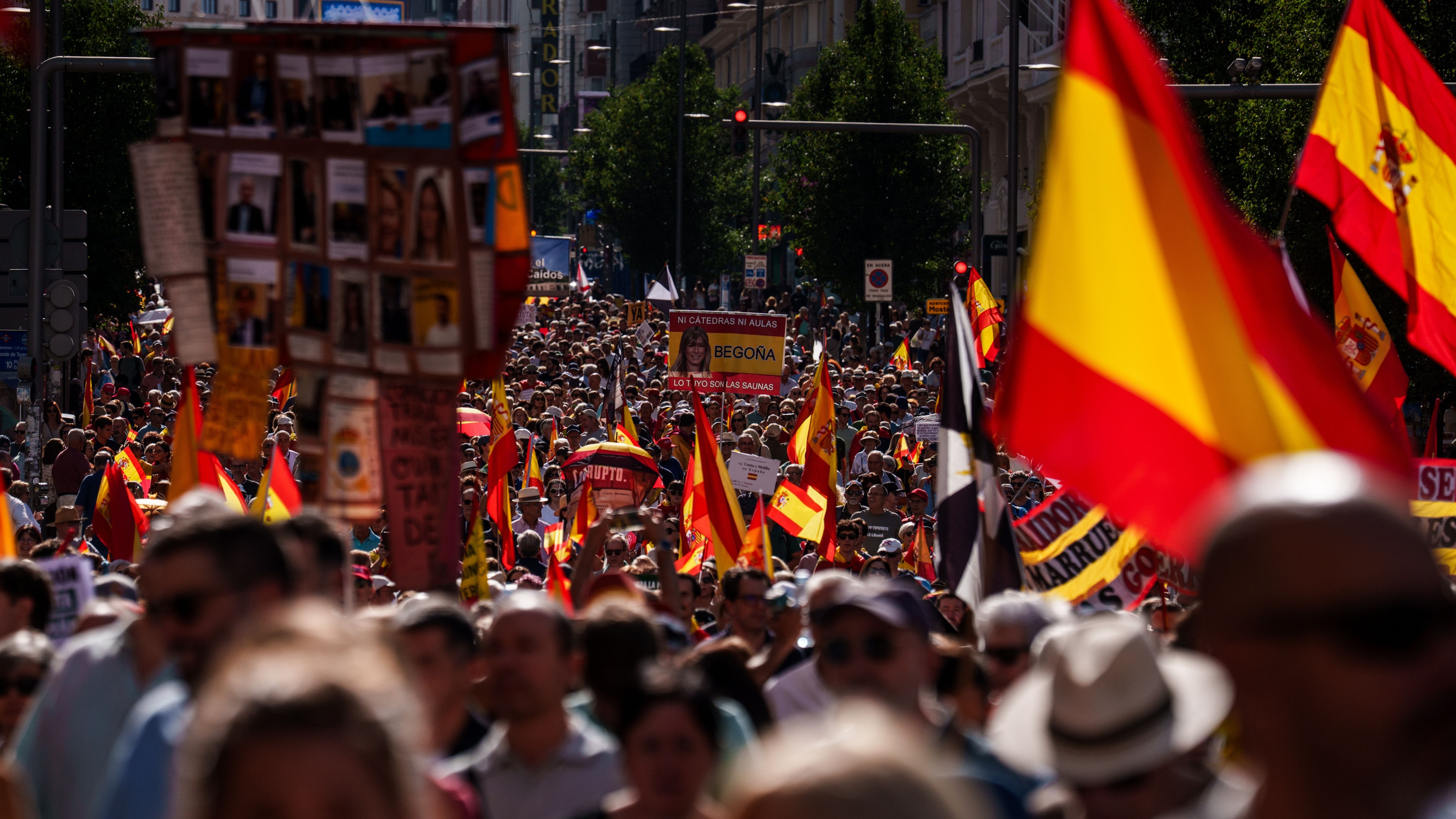 Segunda marcha de apoyo a Ceuta celebrada en Madrid este sábado 26 de septiembre. 