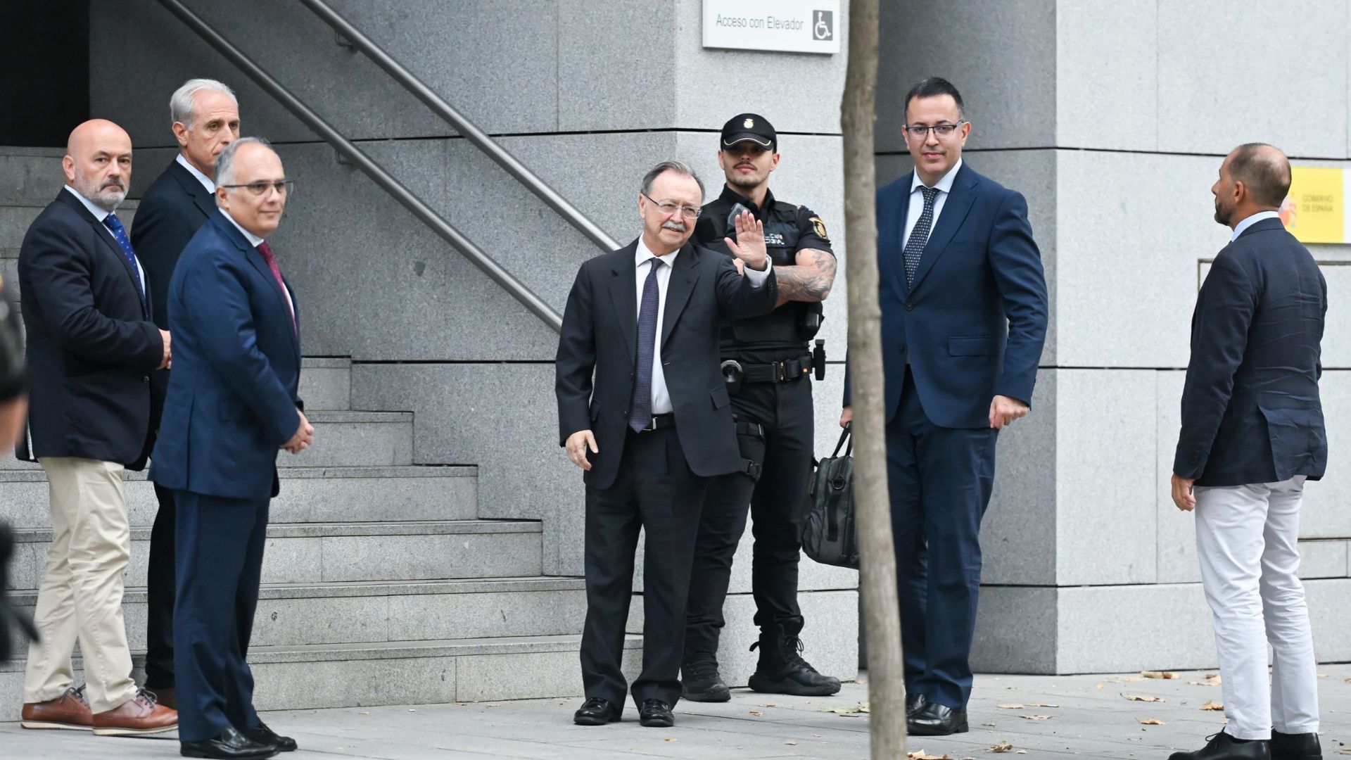 El presidente de Ceuta, Juan Jesús Vivas, a su llegada a la Audiencia Nacional