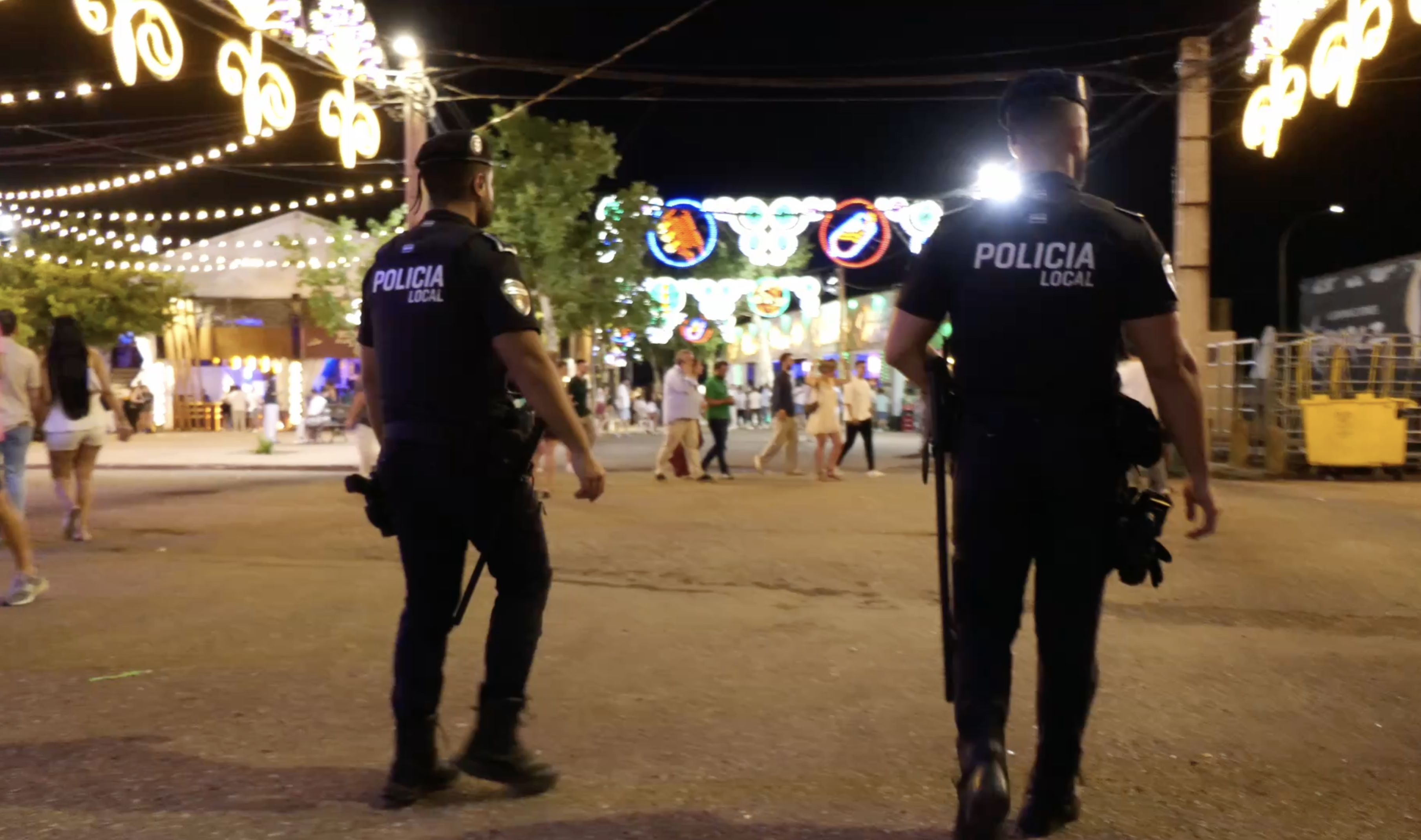 Dispositivo de la Policía Local durante la Feria de Badajoz
