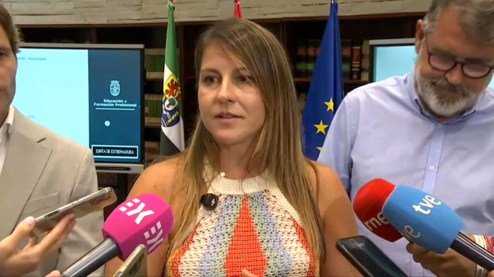 Sandra Valencia, consejera de Educación de la Junta de Extremadura