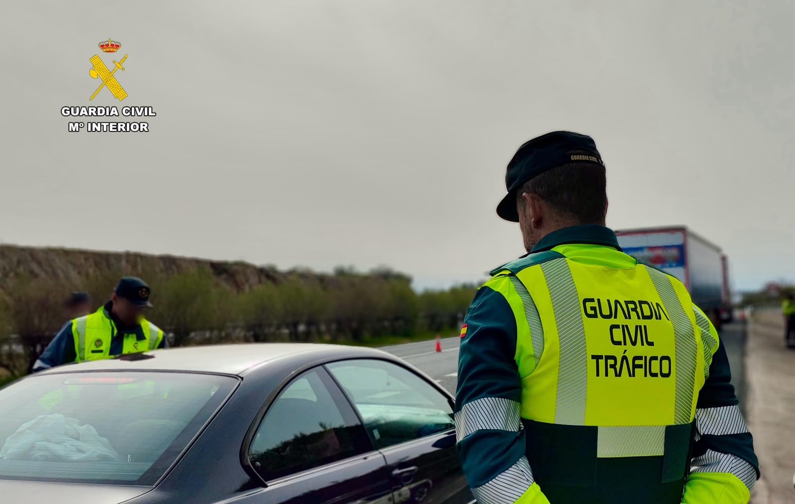 Imagen de un control de la Guardia Civil