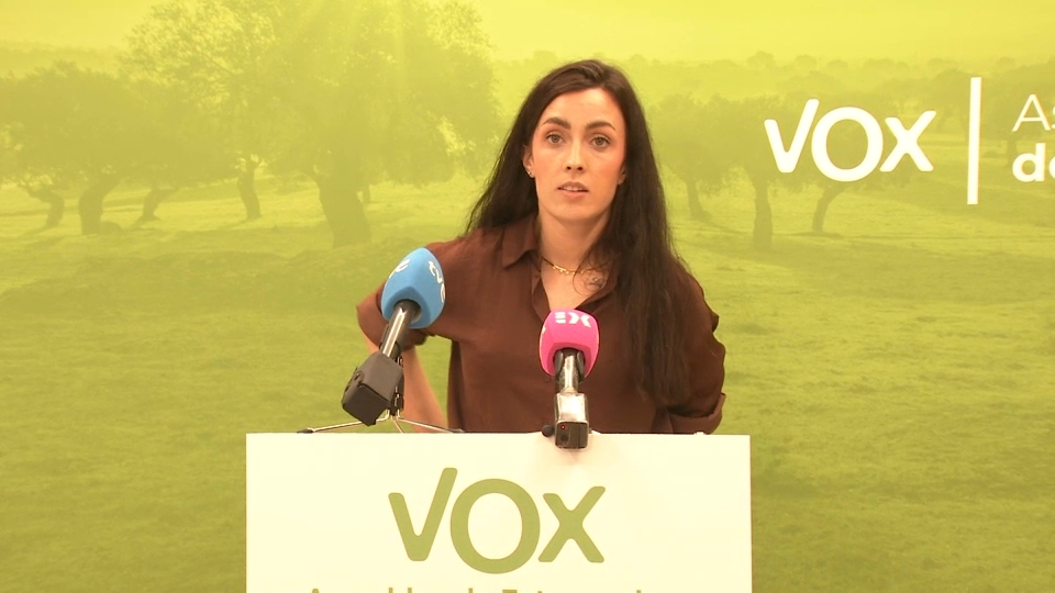 Inés Checa, portavoz de Vox en la Asamblea de Extremadura