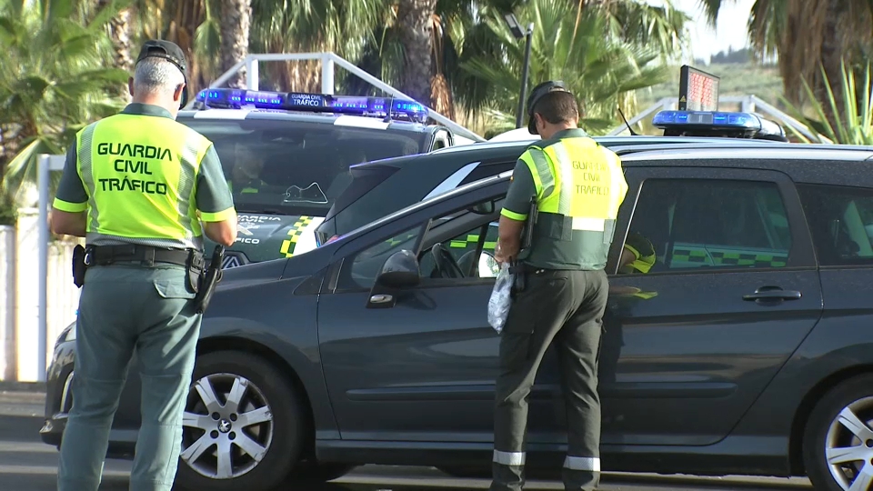 Controles de la Guardia Civil durante la Feria de Mérida