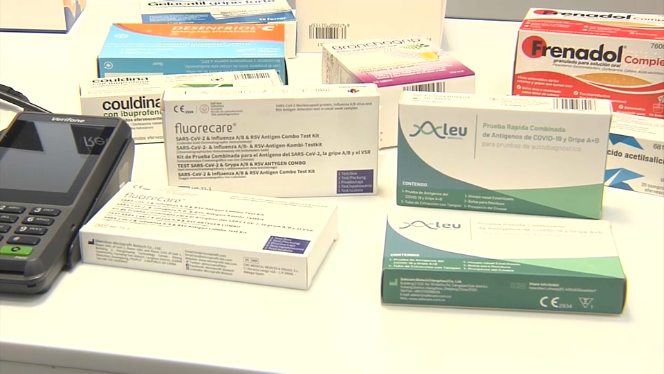 Medicamentos en una farmacia