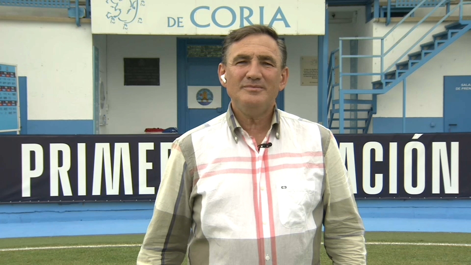 El presidente del Coria, Aurelio Gutiérrez, 'Lely'