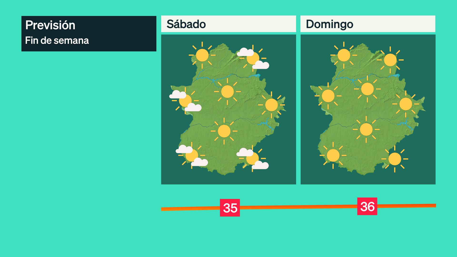 Mapa de previsión del 19 y 20 de septiembre