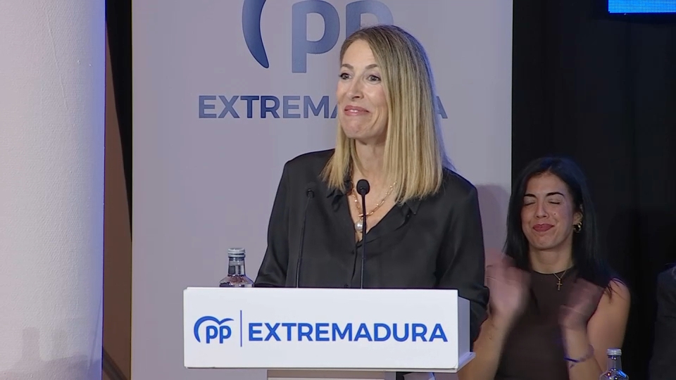 María Guardiola, presidenta de la Junta de Extremadura
