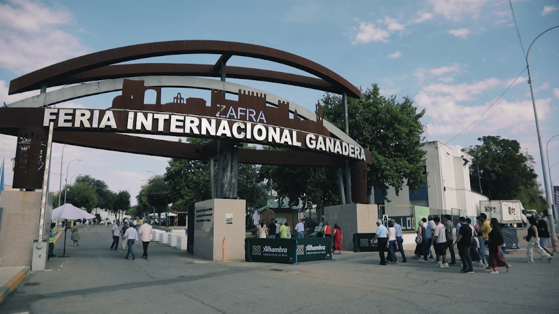 Entrada principal de la Feria de Zafra