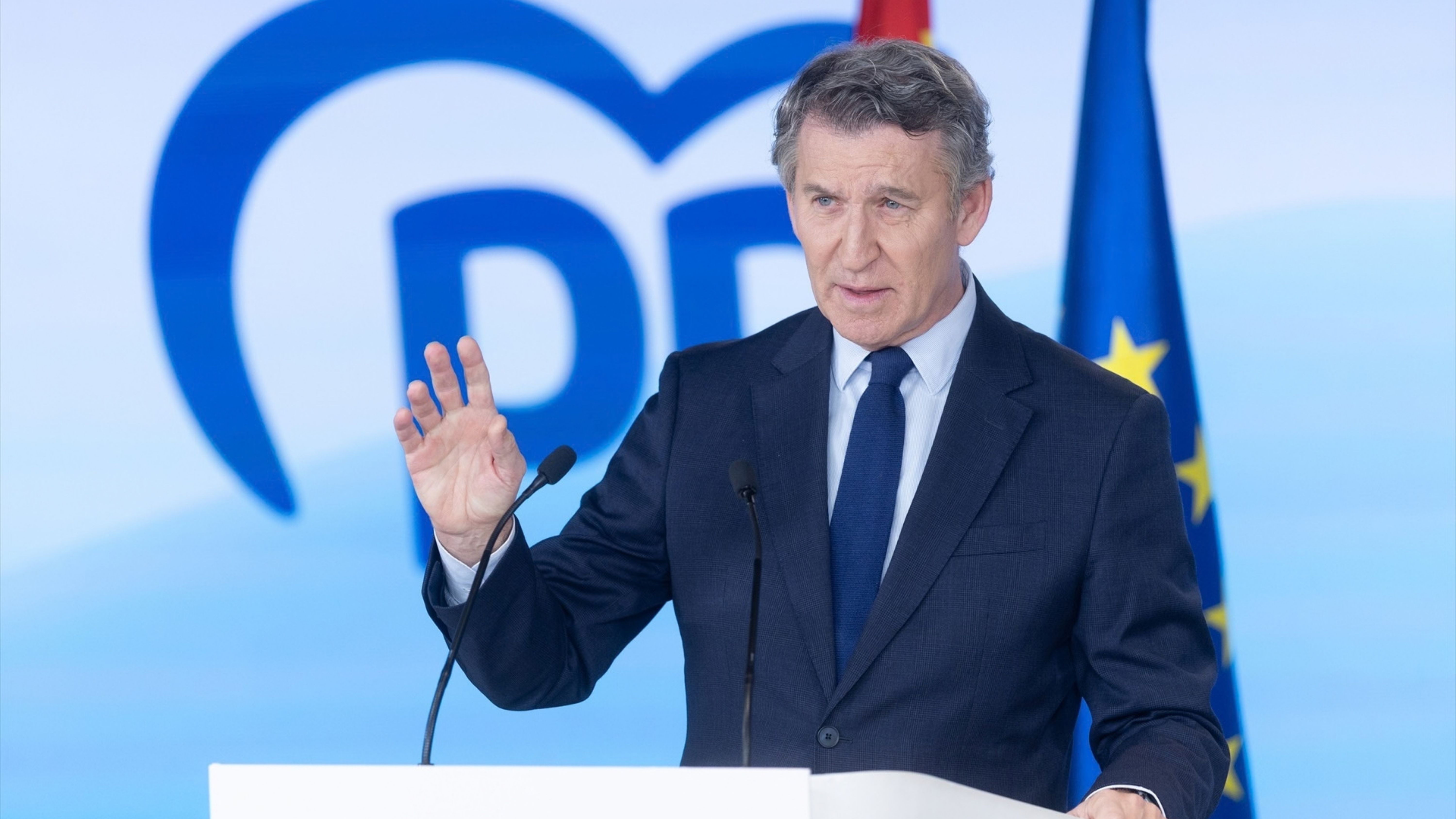 El presidente del Partido Popular, Alberto Núñez Feijóo.