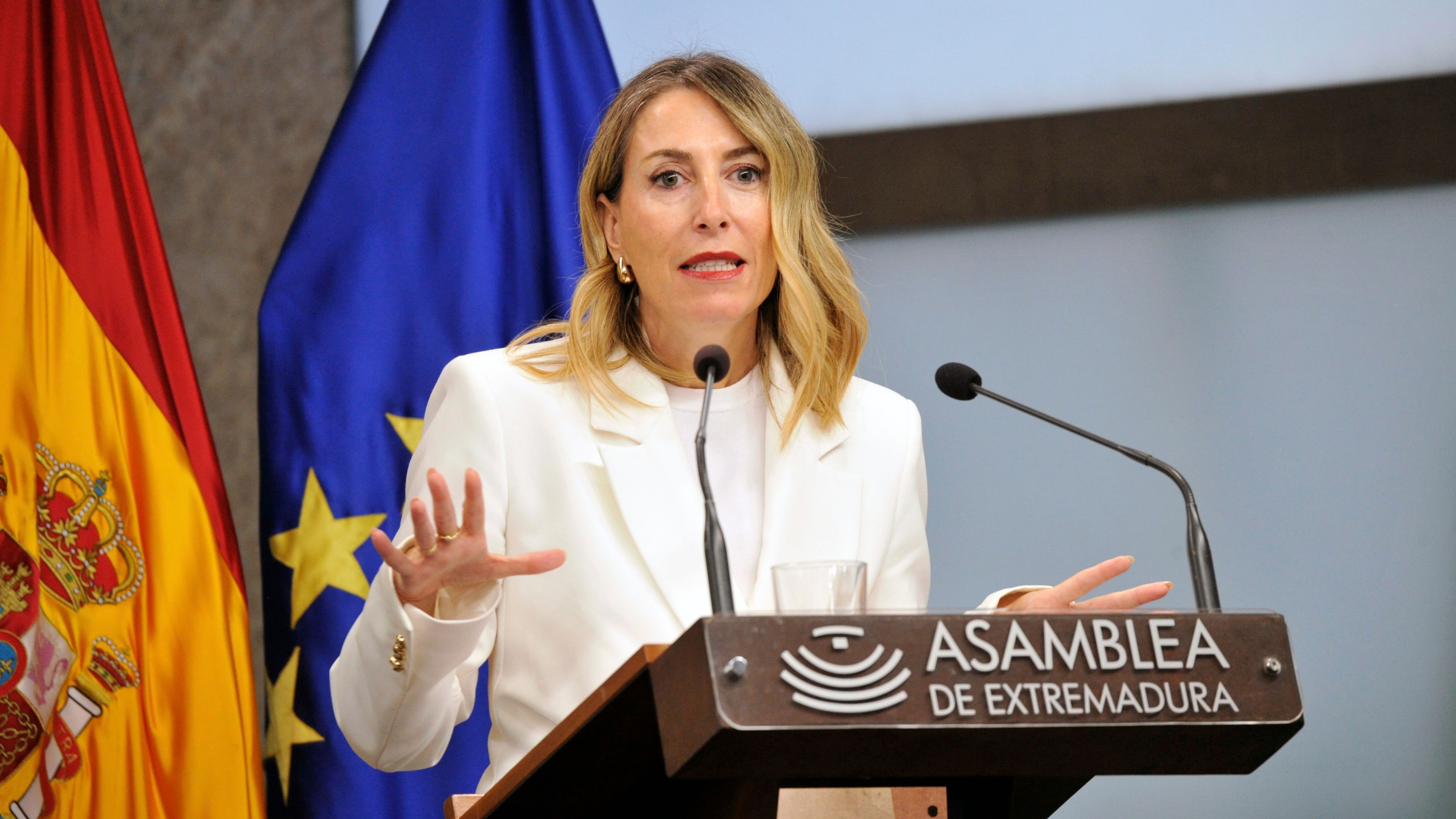 La presidenta de la Junta, María Guardiola. 