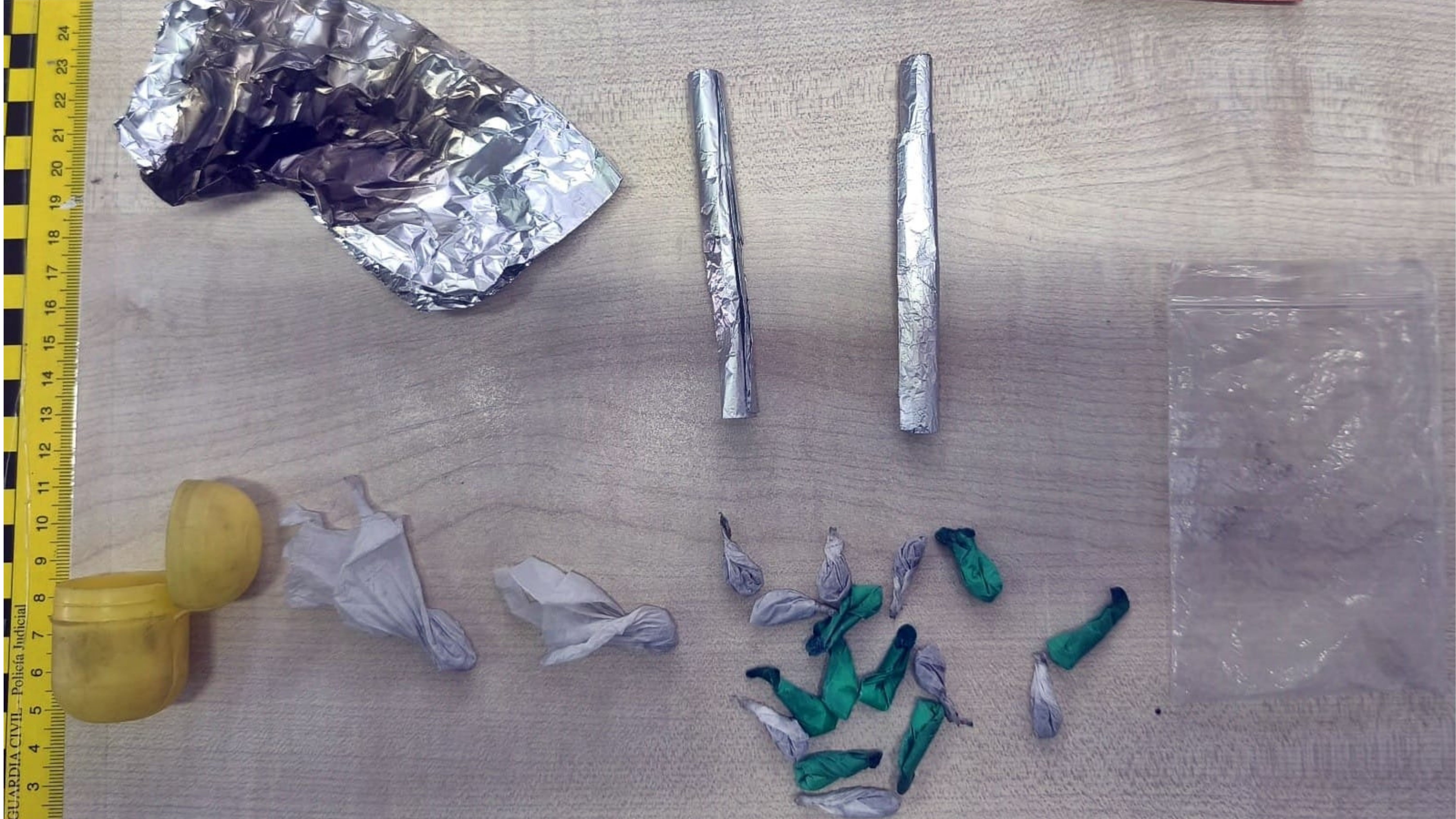 Droga incautada en Villafranca de los Barros. 