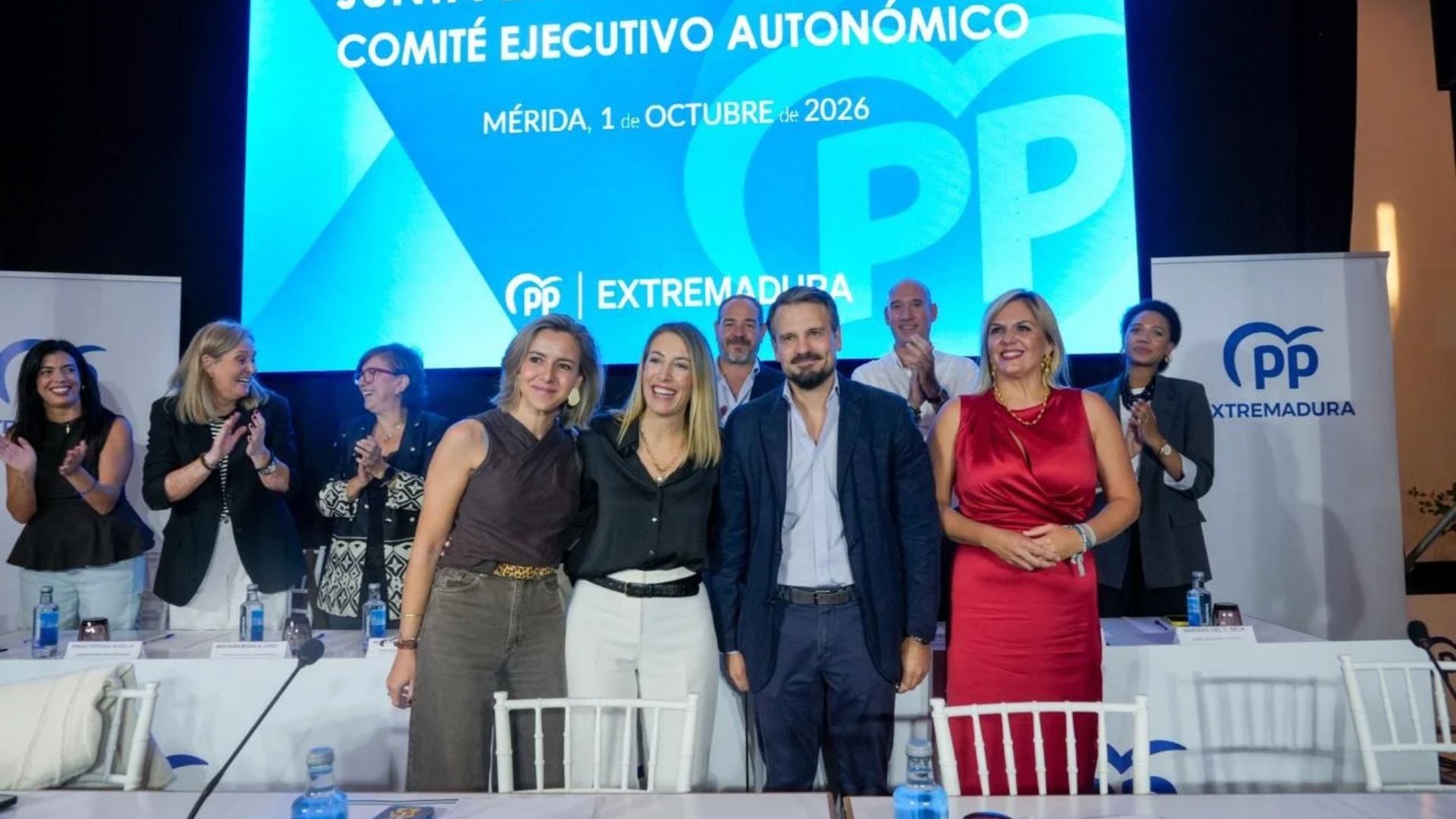 María Guardiola en la Junta Directiva del PP de Extremadura