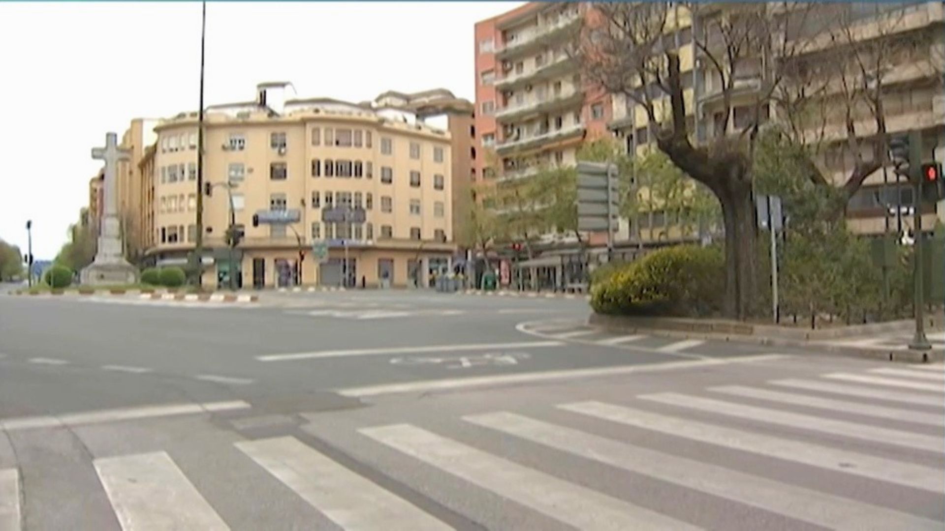 Calles vacías en Cáceres