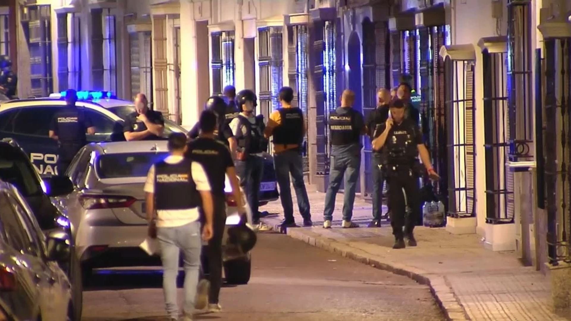 Dispositivo policial en Almendralejo