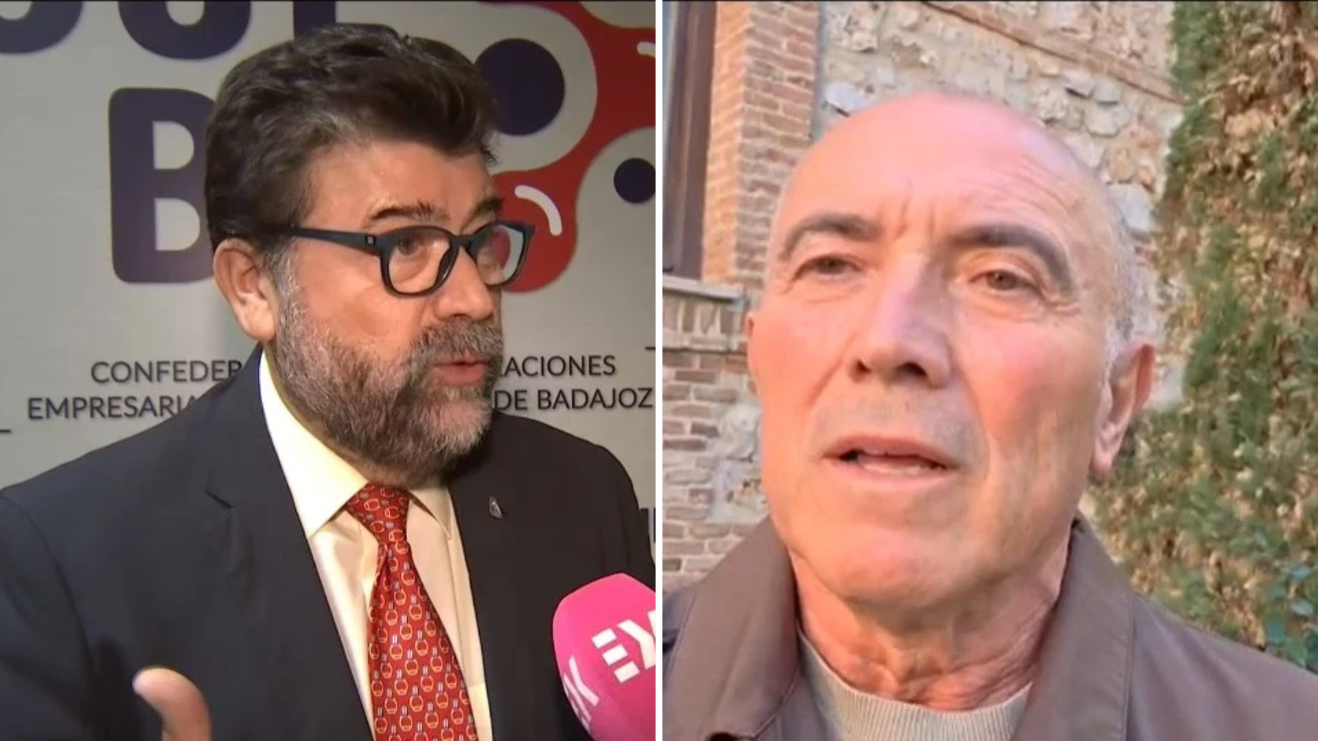 Javier Peinado. Secretario General de la Creex y Pedro Calderón, Presidente de Cermi 