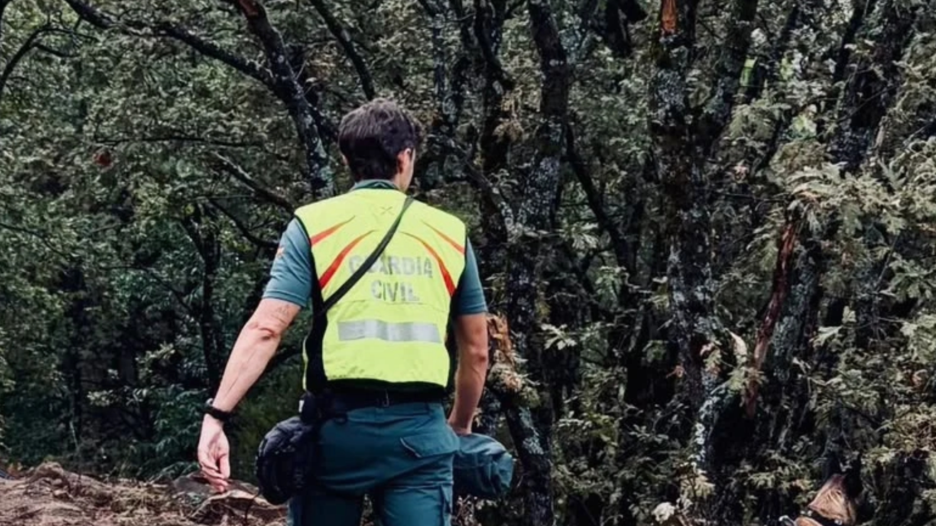 Agente en la búsqueda de Salvador Martín en Losar de la Vera