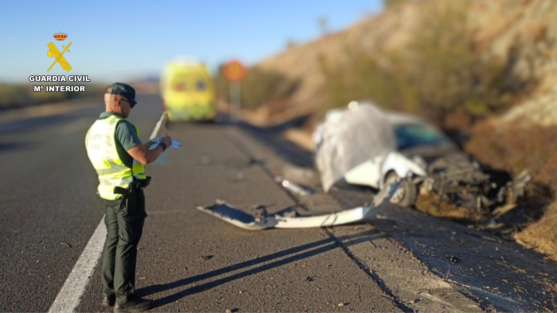 Accidente el la A-66 a la altura de Cáceres