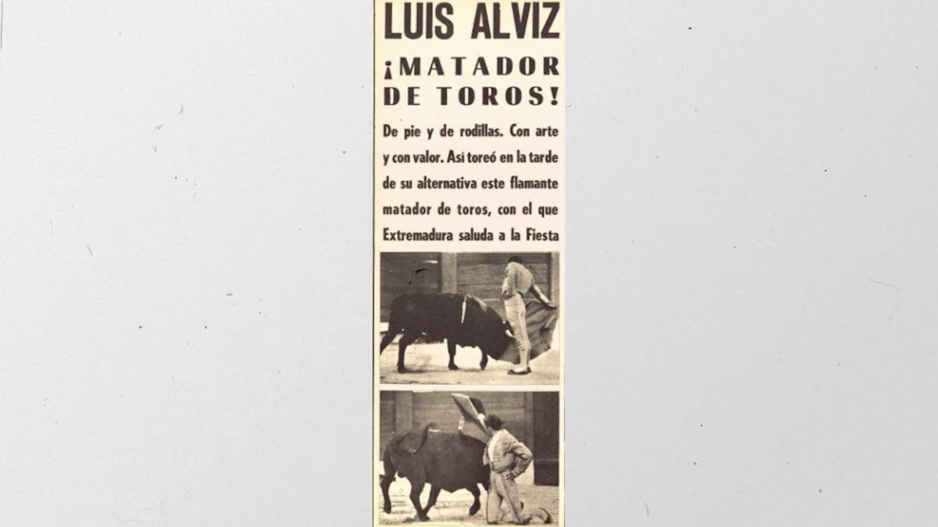 Fallece Luis Alviz, Tierra de Toros, Canal Extremadura, Juan Bazaga