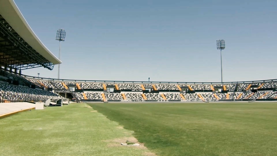 Interior del estadio Nuevo Vivero de Badajoz, en una imagen de archivo