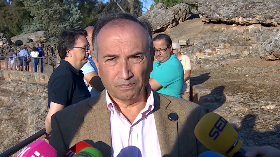 Laureano León, consejero de Cultura, Turismo y Deporte de la Junta de Extremadura