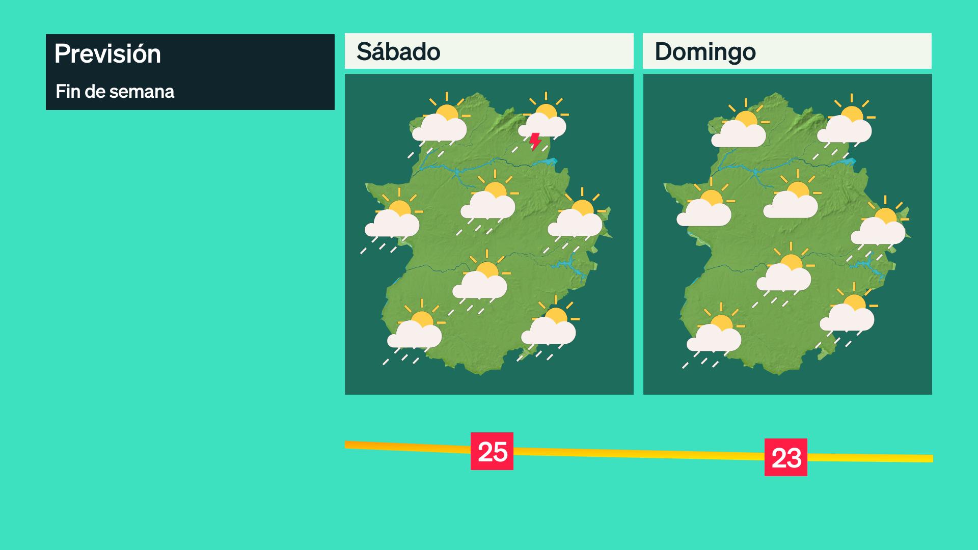 Mapa de previsión del 17 y 18 de octubre
