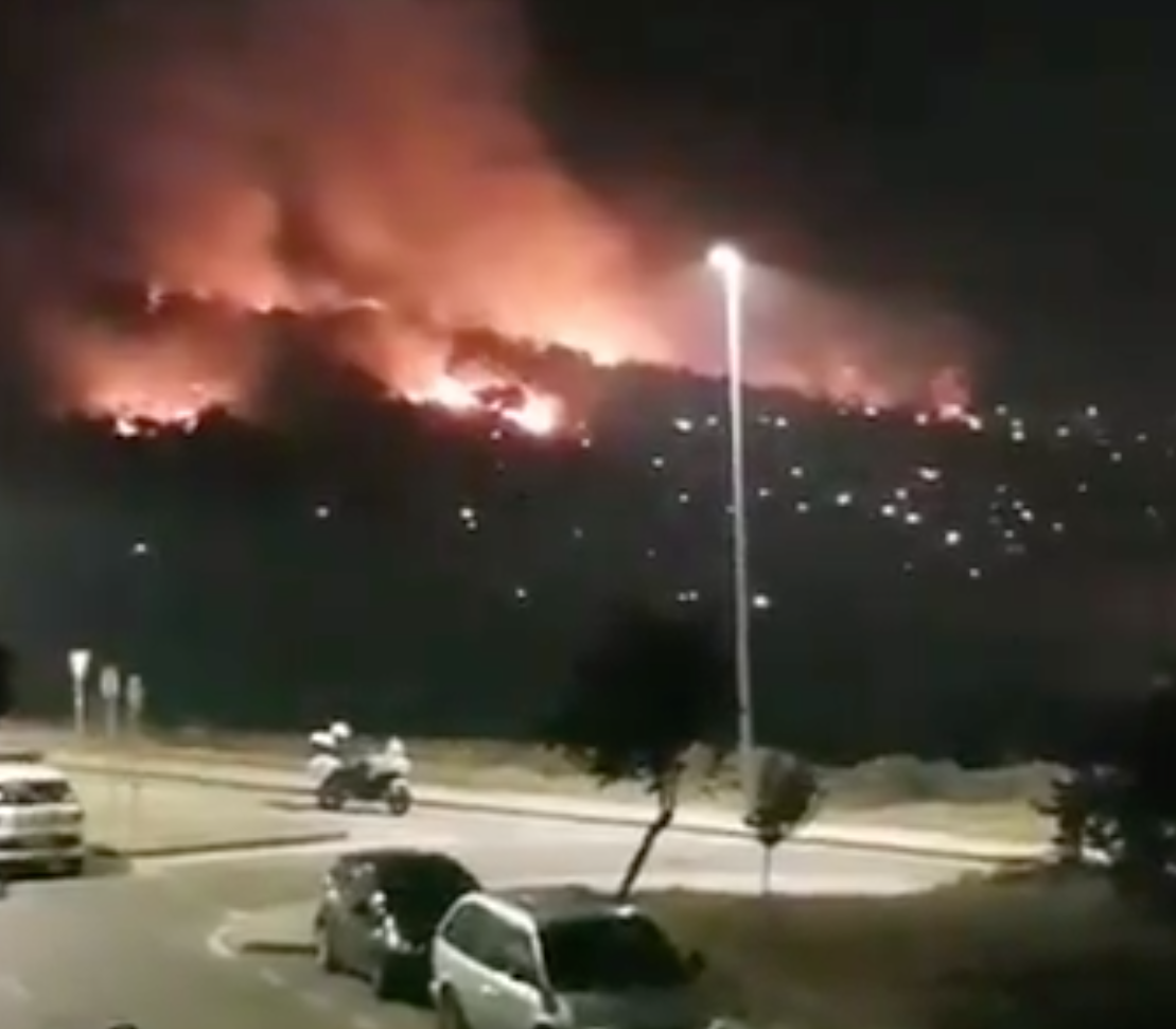 Incendio forestal cerro de la buitrera en Cáceres
