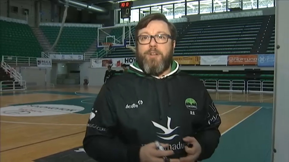 Roberto Blanco en una sesión de entrenamiento esta temporada